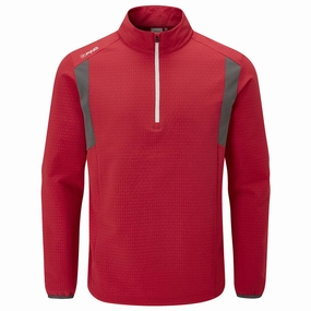 goes with jeans Ping Power 1/2 Zip Sweater - Firebrick