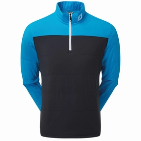 FootJoy Thermal Mid-Layer - Sapphire/Black snap buttoned