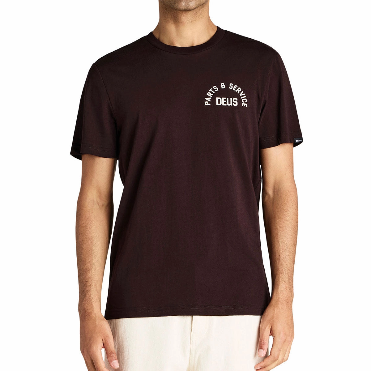 Deus Ex Machina Troop T-Shirt - Chocolate Plum Machine washable