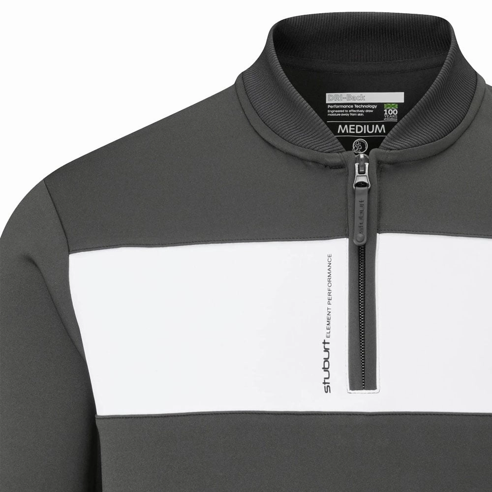 Stuburt Element Performance Sweater - Onyx Sustainable Fabric Minimalist Design