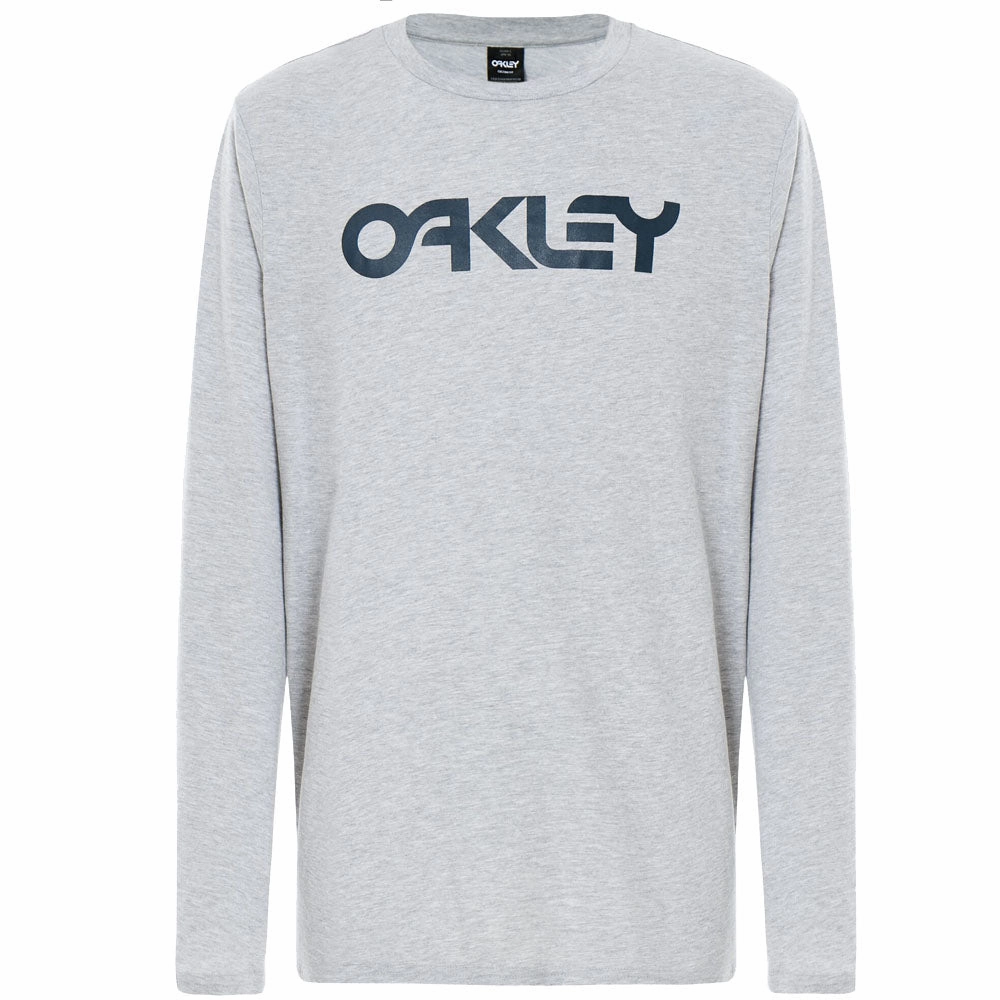 Flexible Ribbed Neckline Oakley Mark II Long-Sleeved T-Shirt - Granite Heather