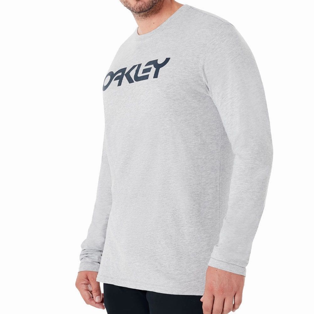 Flatlock stitching Cool and Comfortable Oakley Mark II Long-Sleeved T-Shirt - Granite Heather