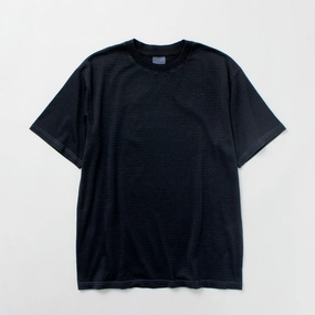 Chill Comfort Look Cozy Layering YONETOMI NEW BASIC / Garment-dye Striped T-shirt