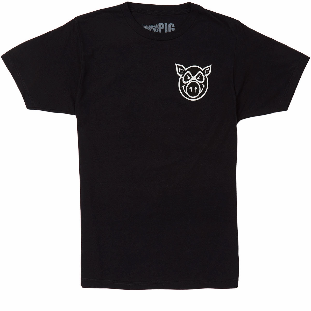Fit for Everyone Pig F and B Head T-Shirt - Black