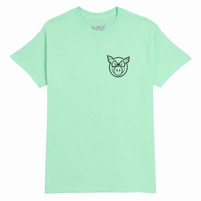 Pig Head T-Shirt - Mint Layering Must-Have