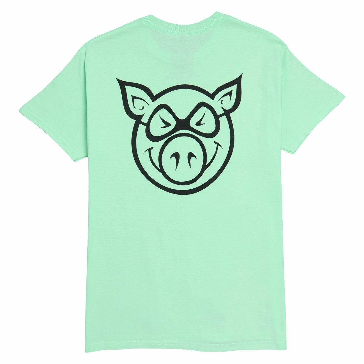 Pig Head T-Shirt - Mint Seasonal Comfort Weekend Wear