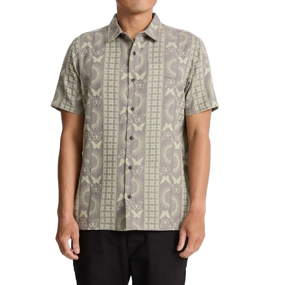 Wrinkle Resistant Finish Roark Gonzo Woven Shirt - Seafoam
