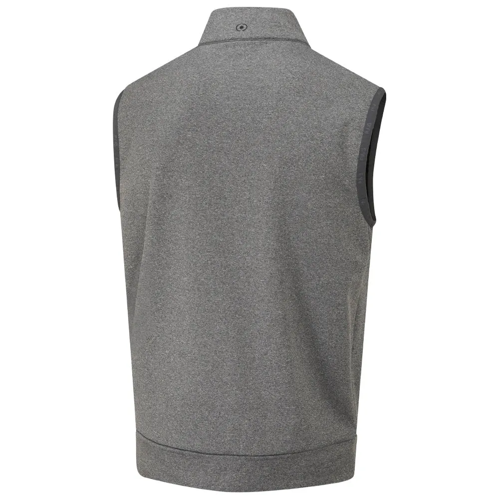 Wrinkle Free Material Ping Aiden Gilet - Asphalt Marl/Black