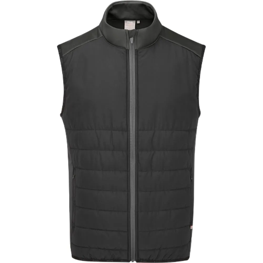 Ping Arlo Vest - Black/Asphalt Moisture Wicking Tech Modern