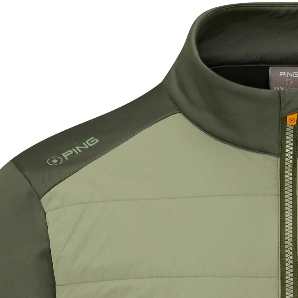 Drop Tail Hem Waist String Ping Astbury Jacket - Dark Olive/Lichen