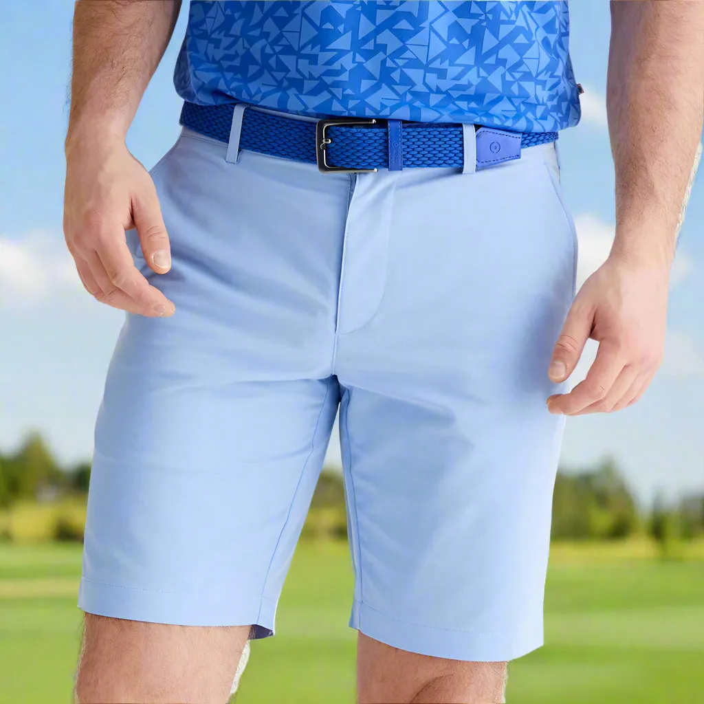 Flexible Stitching Moisture wicking Ping Barret Shorts - Cornflower Blue Marl