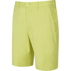 High Elasticity Blend Rough texture Ping Bradley Shorts - Lime Marl
