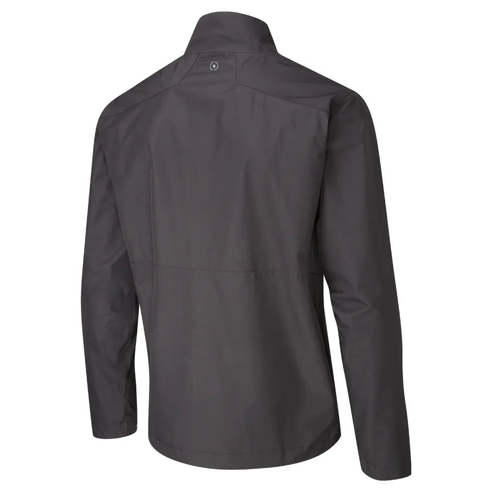 Ping Downton Waterproof Jacket - Black Full Length Zipper Elastic Hem Adjustment