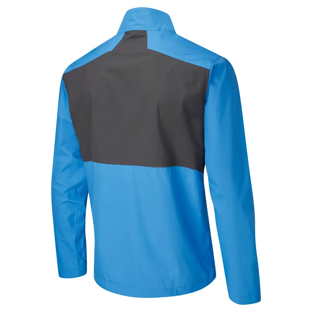 Ping Downton Waterproof Jacket - Brilliant Blue/Asphalt Ergonomic Cut