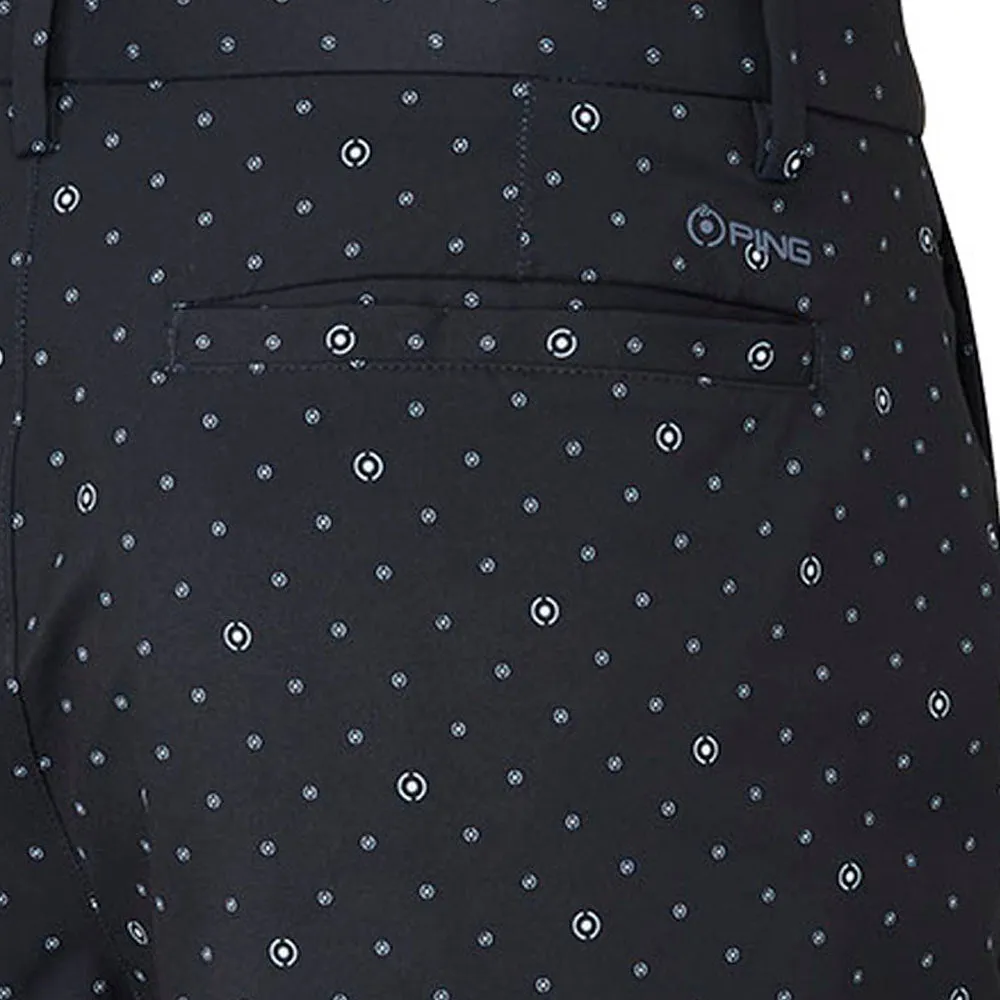 Snag Free Fabric Ping Eye Mark Shorts- Navy/White