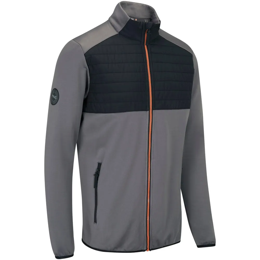 Tapered Hem Weather Smart Look Ping Firth Jacket - Rock/Black