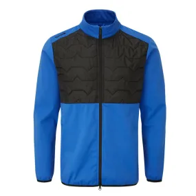 Asymmetric Hemline Low Profile Insulation Ping Norse Primaloft S2 Zoned Wind Jacket - Delph Blue/Black