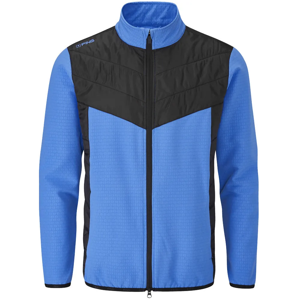 Ping Norse S4 Zoned Jacket - French Blue/Black Light Reflective Seamless construction