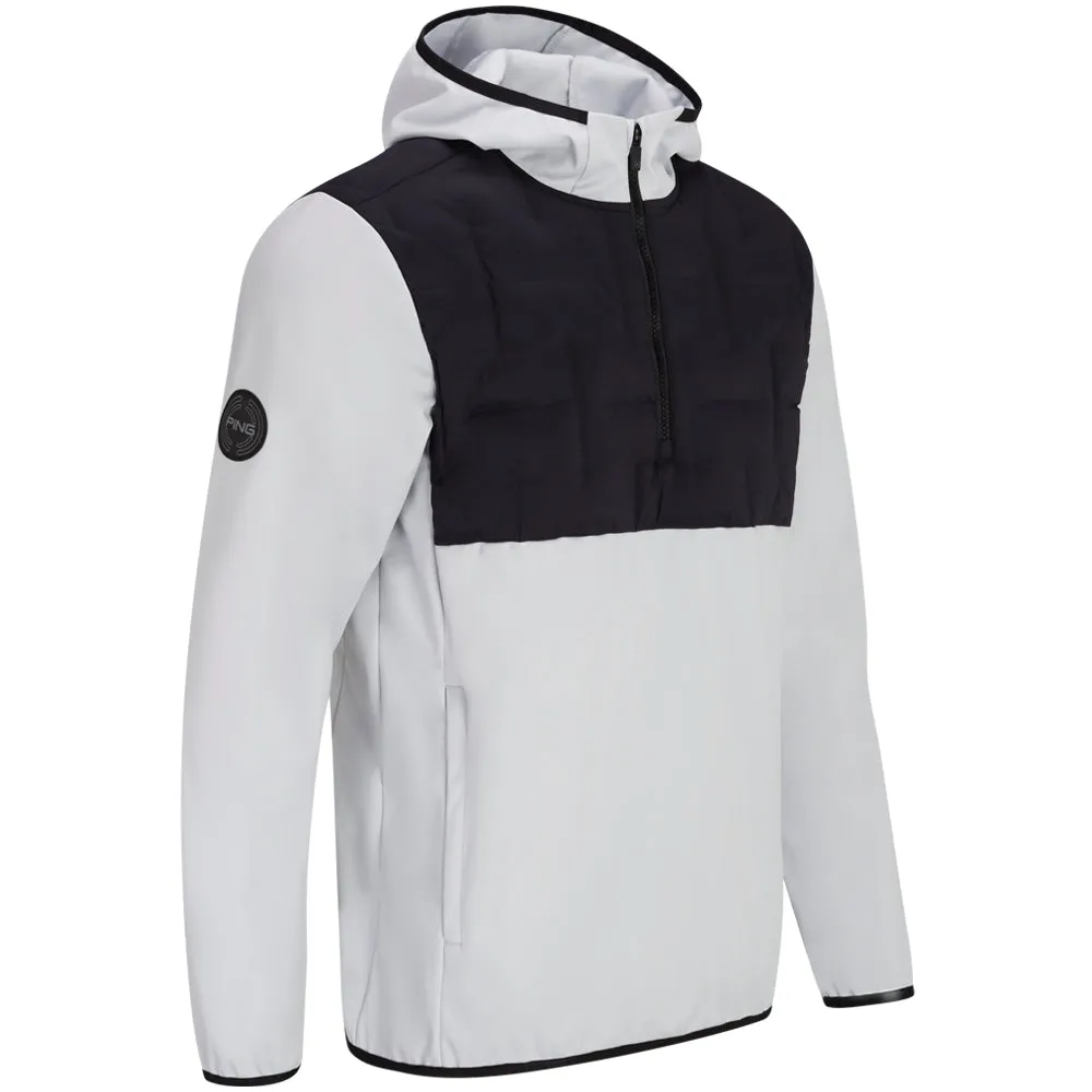 DoubleLayeredCuffs Reflective Bands Ping Norse S6 Zoned Hooded Jacket - Quiet Grey/Black
