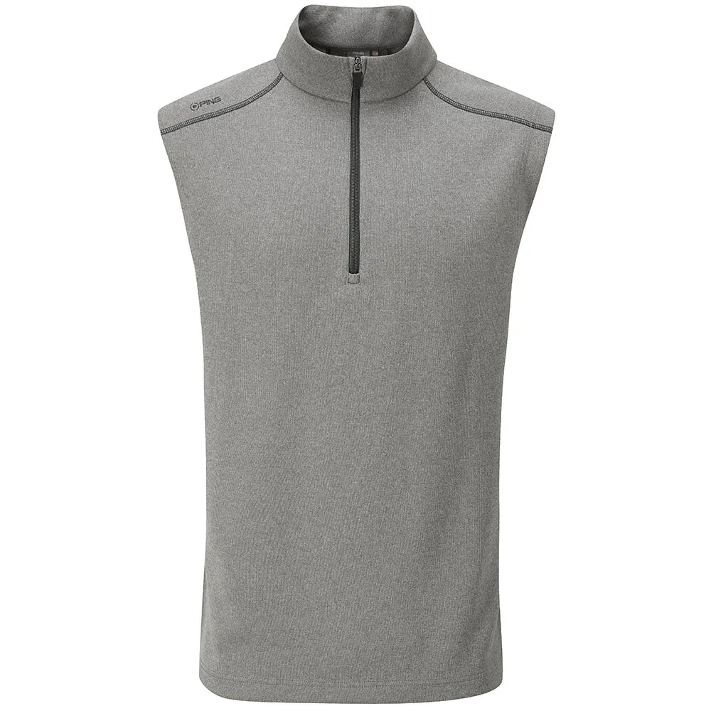 Convertible Style Ping Ramsey 1/2 Zip Gilet - Ash Marl