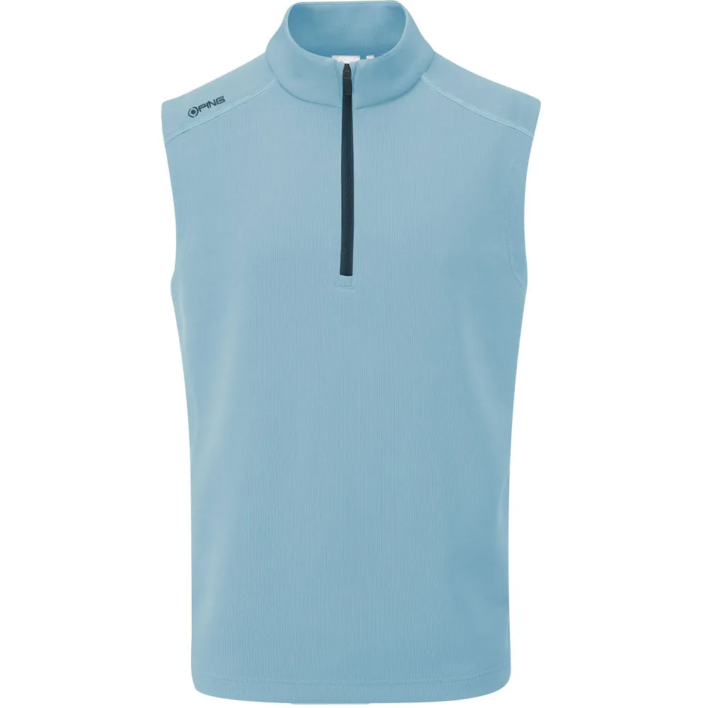 separation Ping Ramsey 1/2 Zip Gilet - Sky Blue Marl