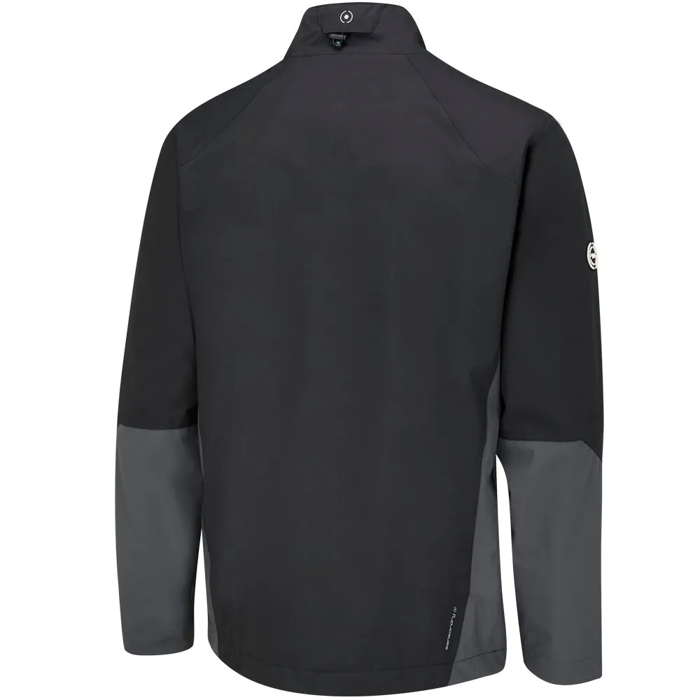 Ping SensorDry S2 Pro 1/2 Zip Waterproof Jacket - Black/Asphalt MoistureWickingLining Wool blend
