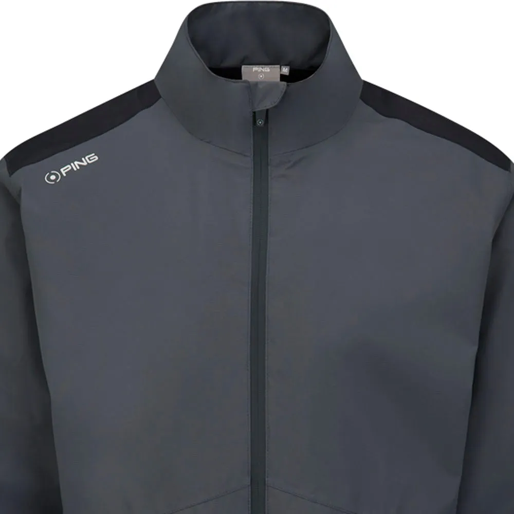 Ping SensorDry S2 Waterproof Jacket - Asphalt/Black HeatReflectiveLining Double Layered Collar
