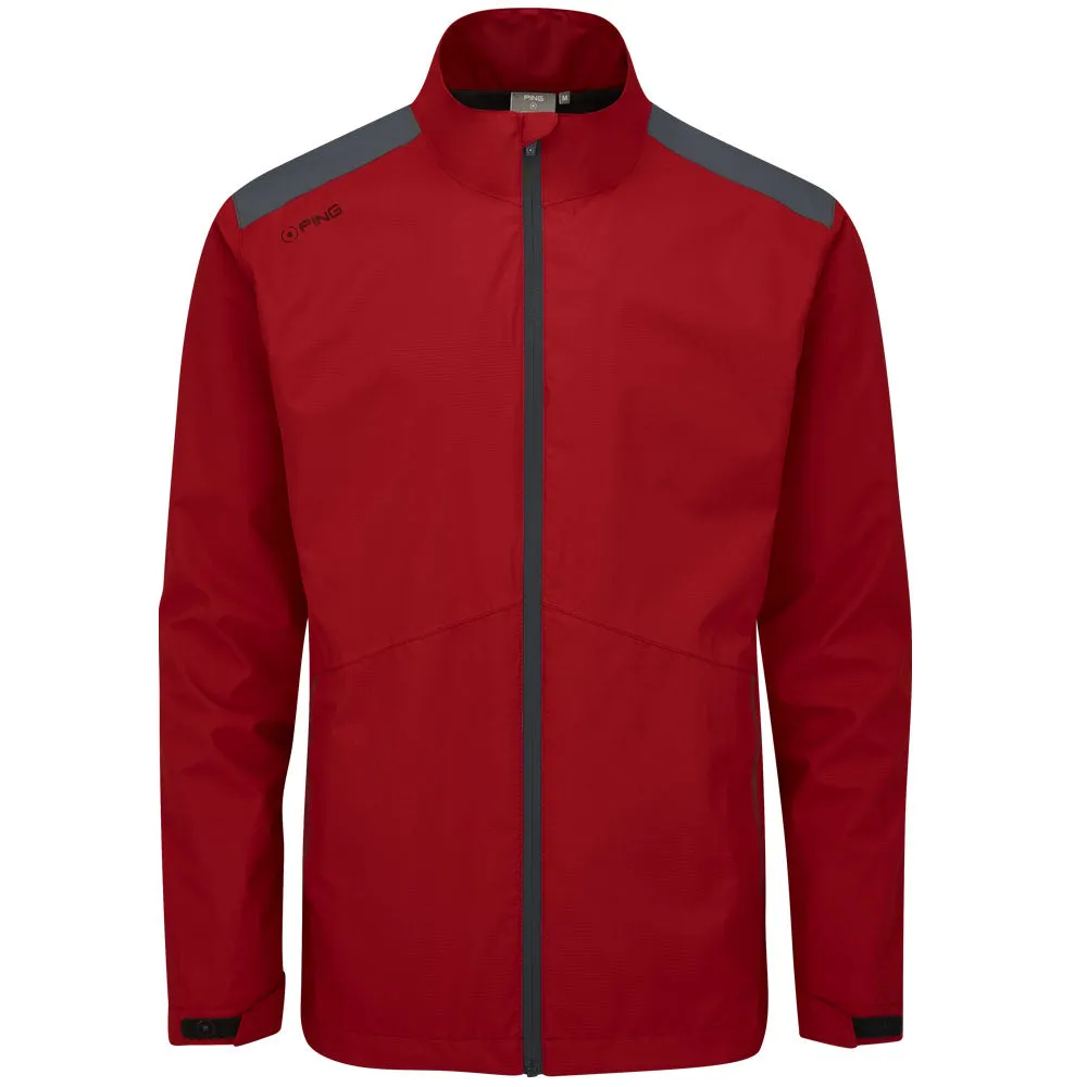 Ping SensorDry S2 Waterproof Jacket - Firebrick/Asphalt Headphone Hole