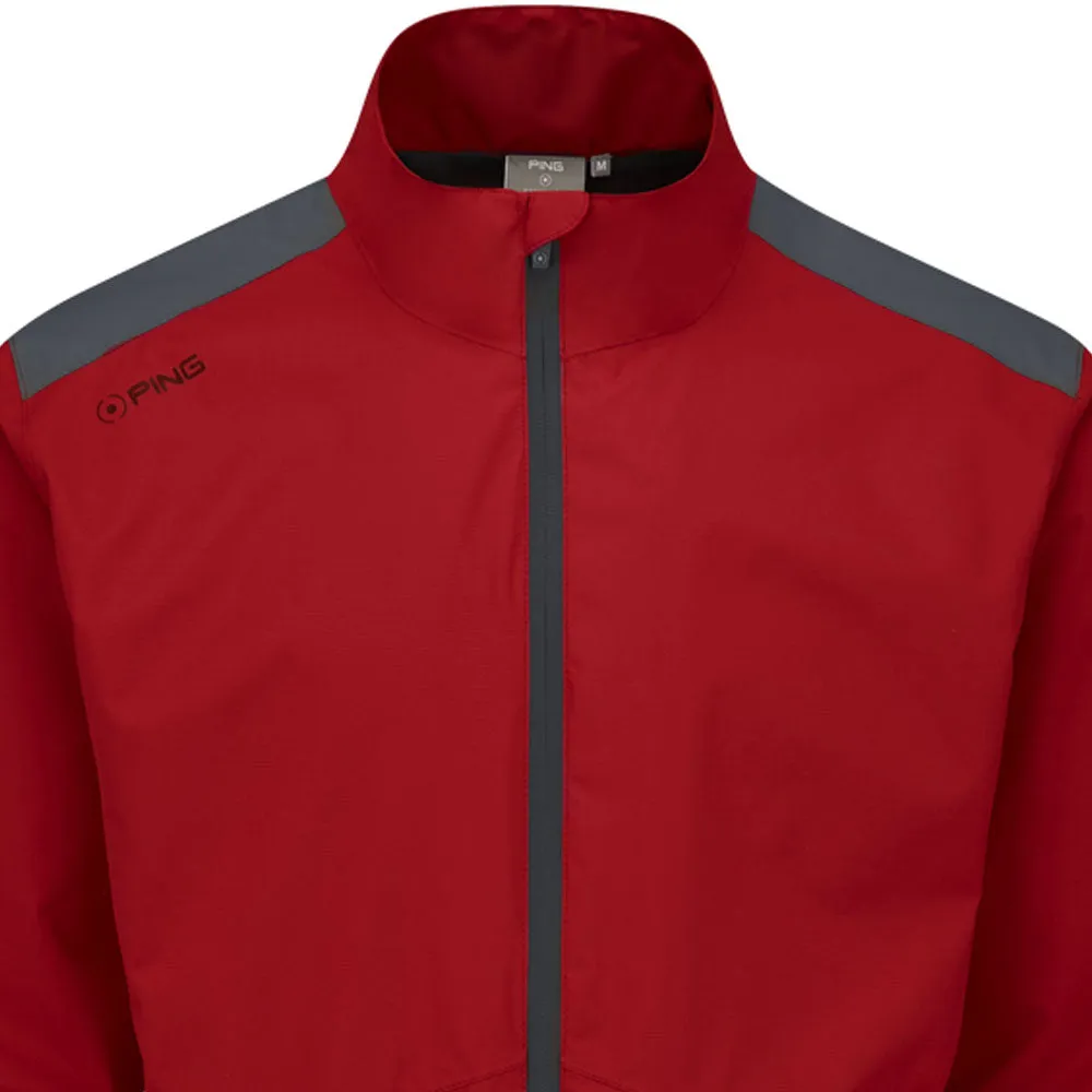 Wrinkle Resistant Ping SensorDry S2 Waterproof Jacket - Firebrick/Asphalt