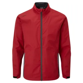 Collapsible Packable Style Practical Cold Piece Ping SensorDry Waterproof Jacket - Firebrick/Asphalt