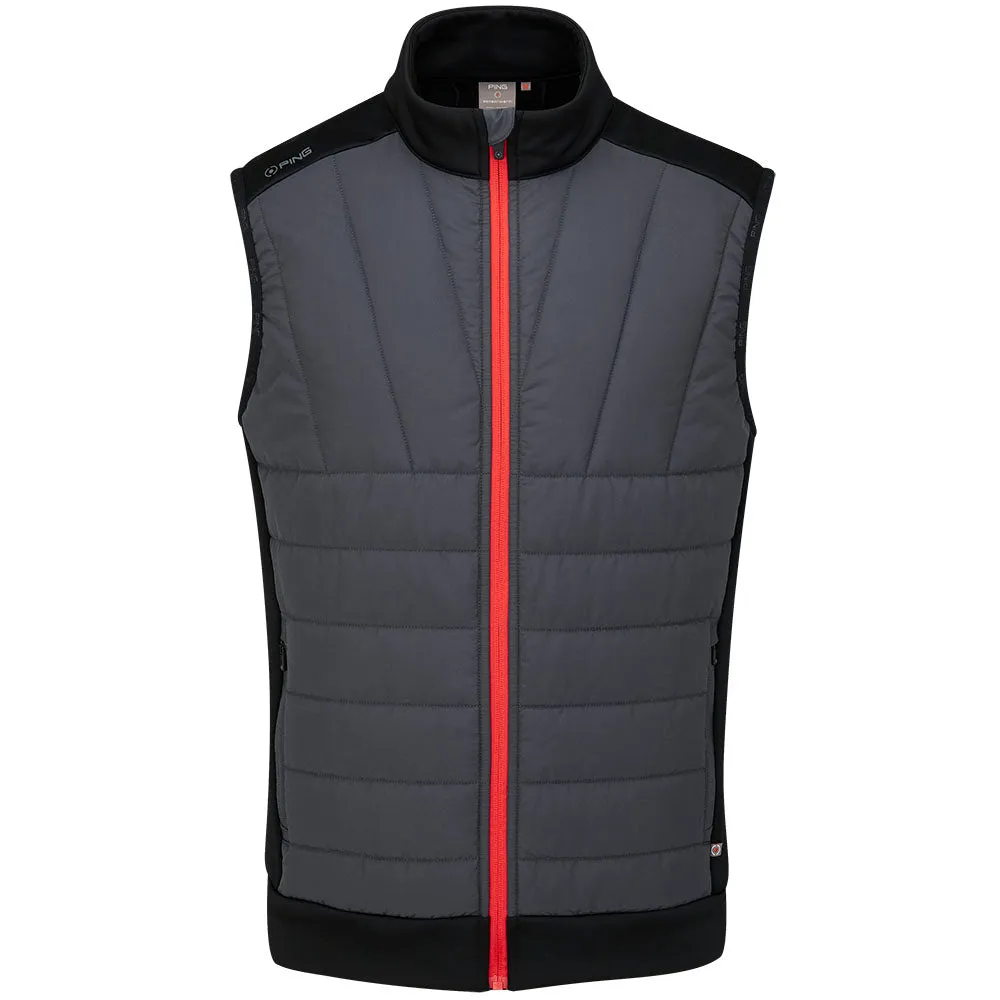 Ping Vernon Gilet - Asphalt/Black fullness Ozone Wash Technology