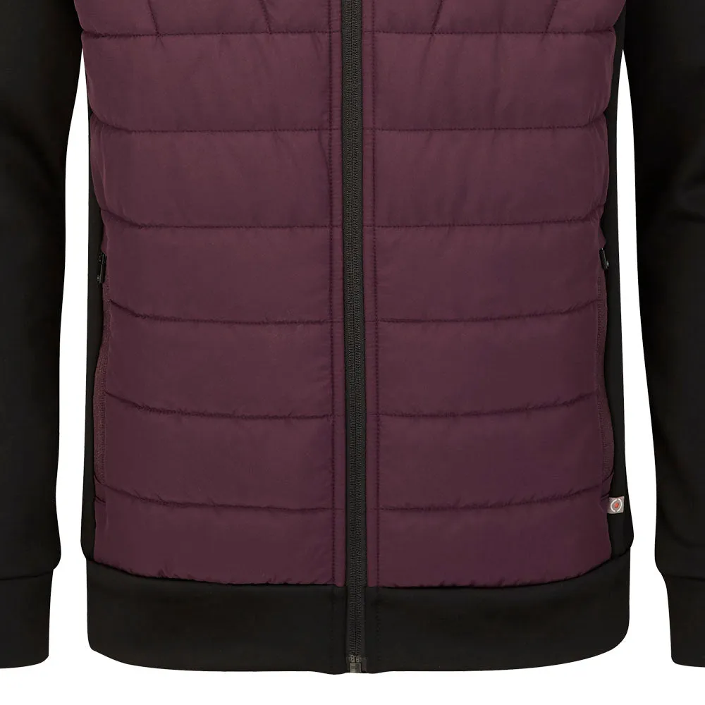Gloss Free Texture Quick Access Hidden Pockets Ping Vernon Jacket - Fig/Black
