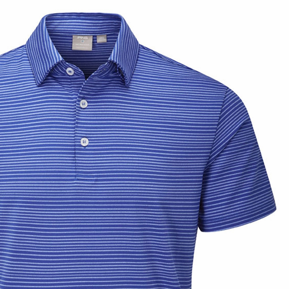 Ping Alexander Polo Shirt - Blue Surf/Marina Seasonal Layering Minimalist Look