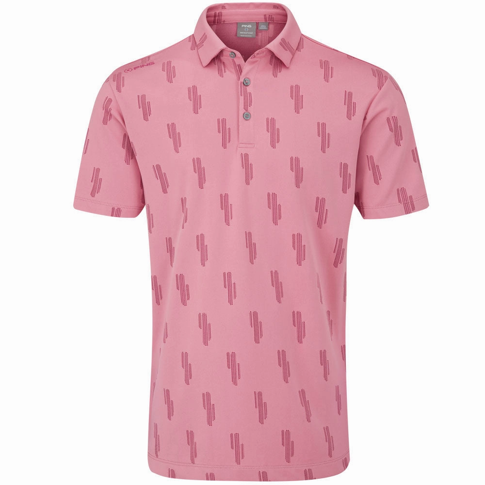 Ping Arizona Cactus Polo Shirt - Wild Rose Multi City Smart