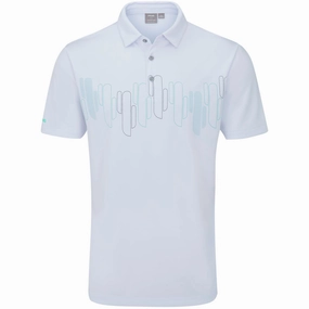 Ping Arizona Cactus Print Polo Shirt - White Seamless construction