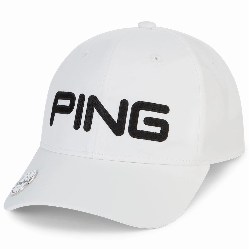 Ping Ball Marker Cap - White Sharp Finish Youth Style