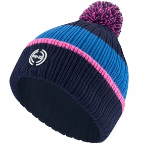 Active Day Event Wear Ping Bassett Beanie - Navy/Tidal Blue Multi