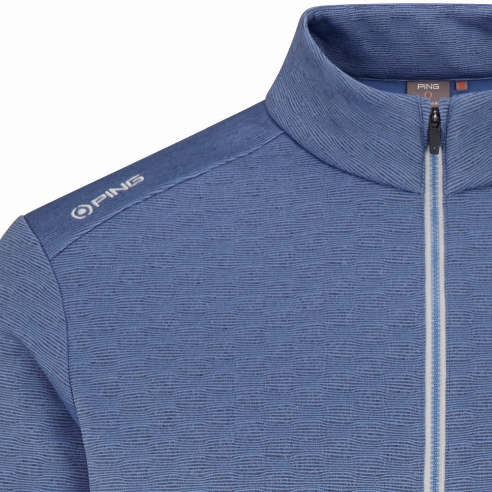 Versatile Apparel Relaxed Hoodie Ping Bexton 1/2 Zip Pullover - Airforce Multi