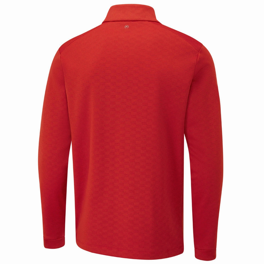 product hiking suitable durability Cool Essentials Ping Bexton 1/2 Zip Pullover - Classic Red Multi