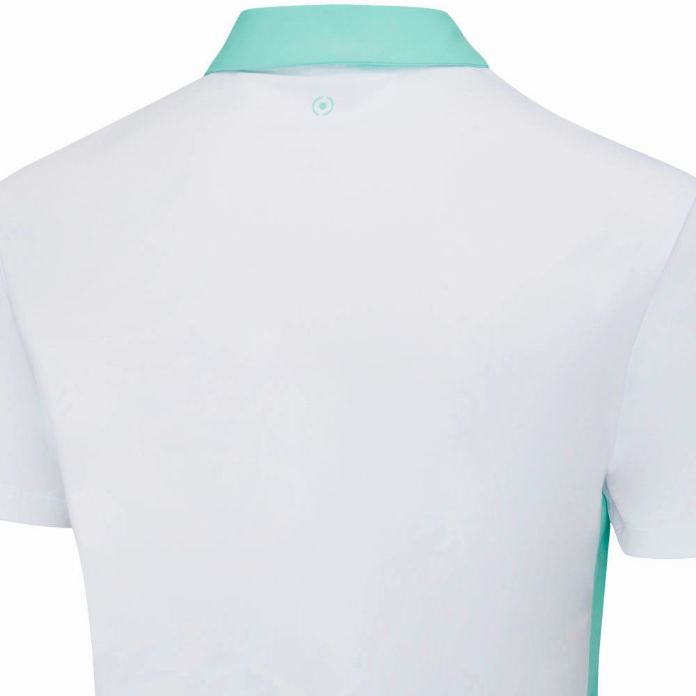 Fashion Ready Versatile Layer Ping Bodi Polo Shirt - Aruba Blue/White