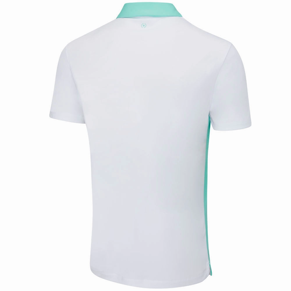 Ping Bodi Polo Shirt - Aruba Blue/White Everyday Chic Smart Fit