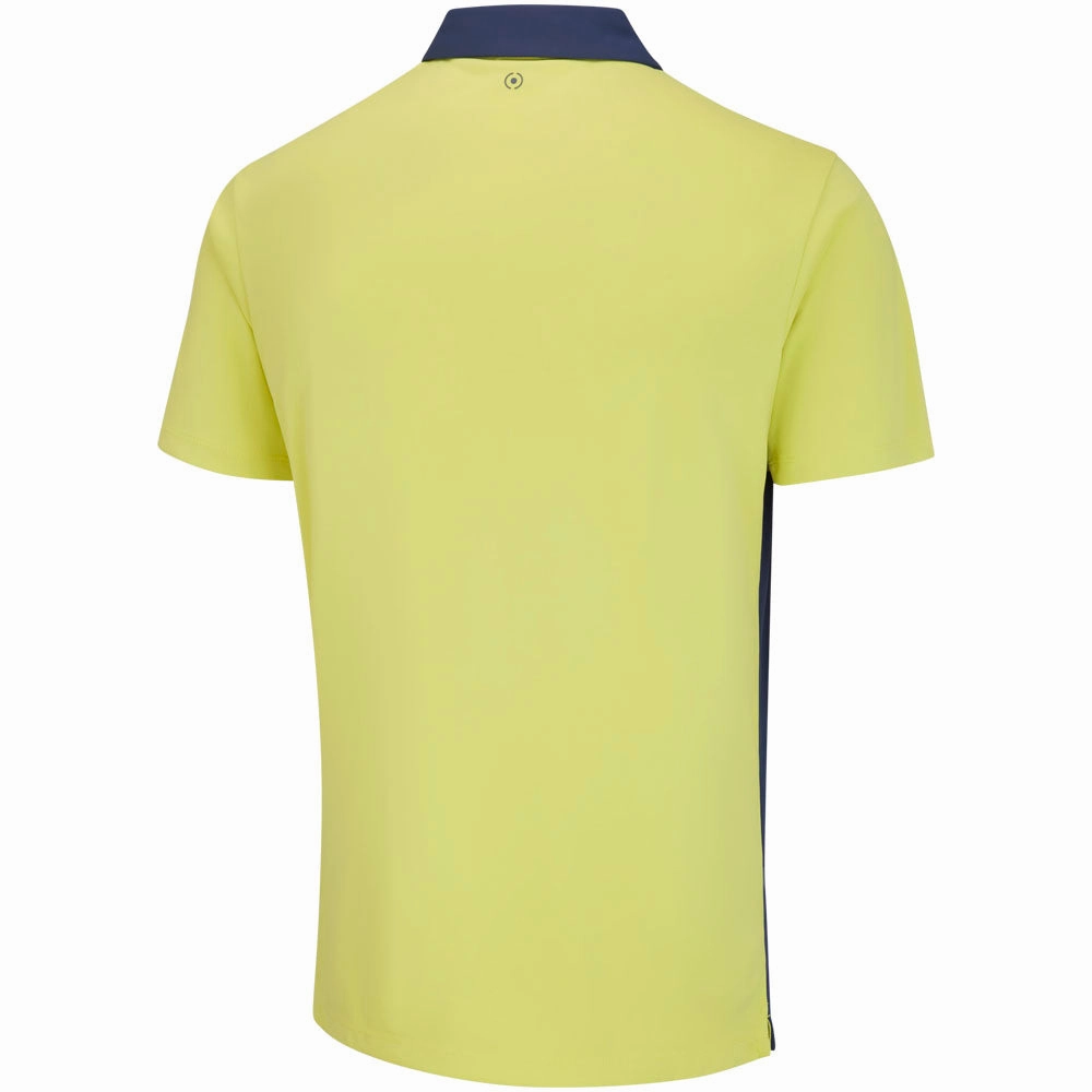 Anti Pilling Treatment All-Season Comfort Wear Ping Bodi Polo Shirt - Blue Indigo/Limelight