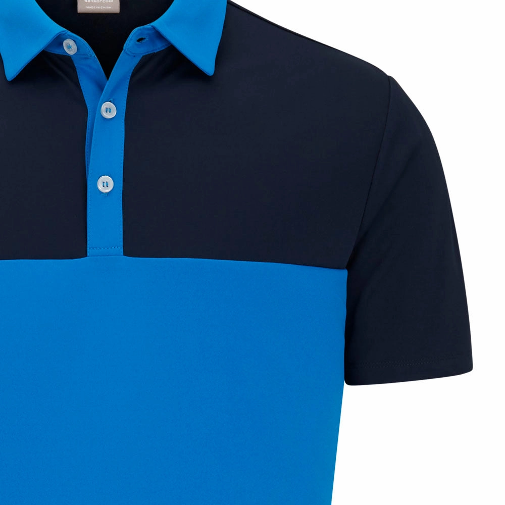 Ping Bodi Polo Shirt - Blue/Navy Plus size confidence LongLastingColor