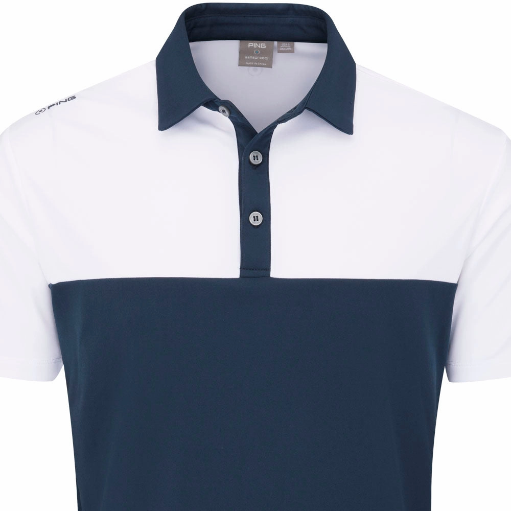 Fashion-Forward Seasonal Smart Ping Bodi Polo Shirt - Navy/White