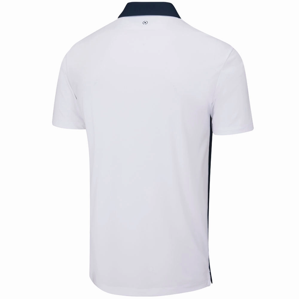 Ping Bodi Polo Shirt - Navy/White UV Protection Fabric Anti-pilling