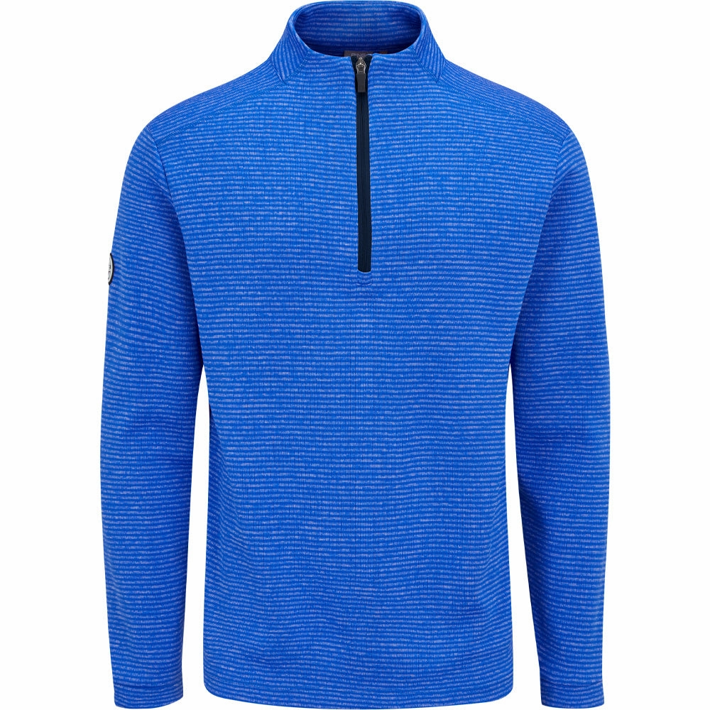 Fashionable Ping Bryon 1/2 Zip Mid Layer  - Ultra Blue Multi