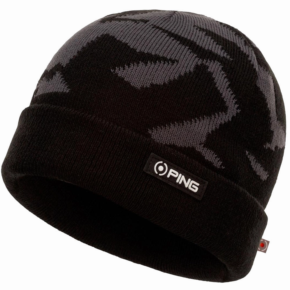 Vacation Mode Ping Camo Knit Beanie - Black Multi