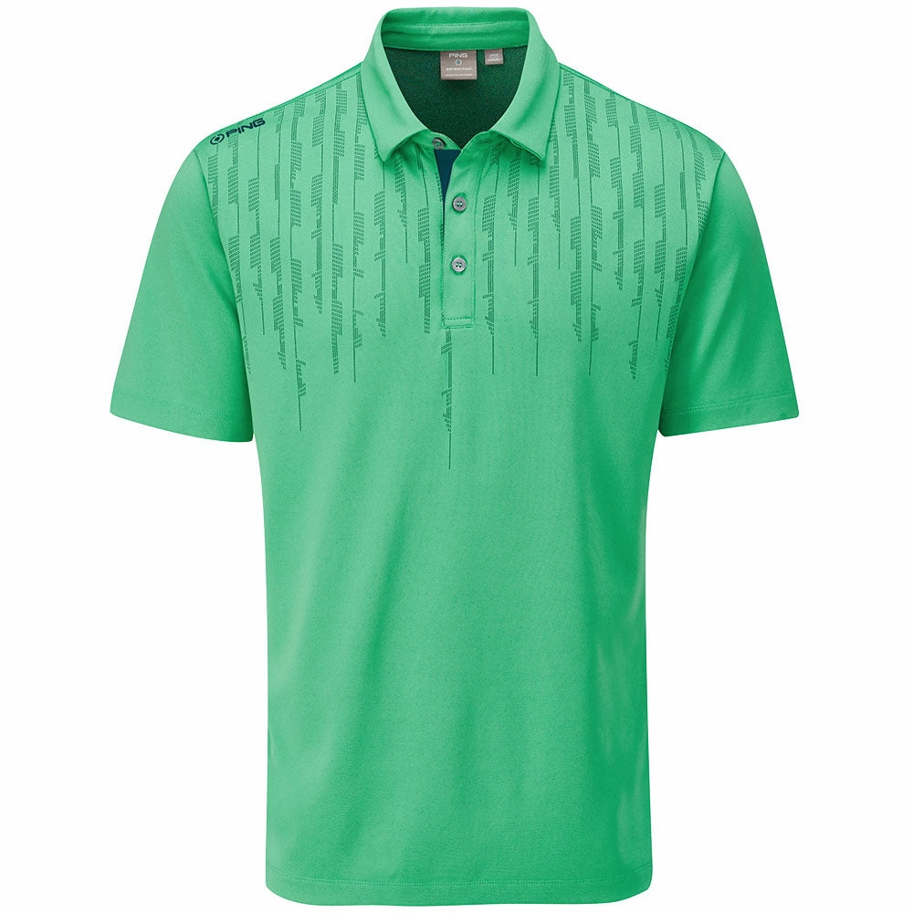 Urban Streetwear Minimalist fashion Ping Carbon Polo Shirt - Grasshopper Green