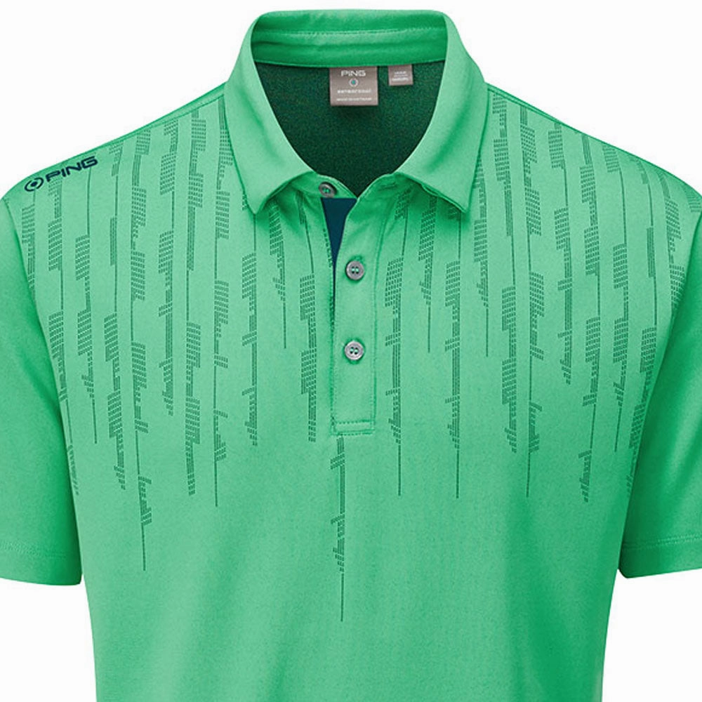Chic Style Trend Pullover Ping Carbon Polo Shirt - Grasshopper Green