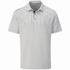 Ping Carbon Polo Shirt - Silver Travel Light Relaxed Vibe